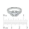 Thumbnail Image 3 of 1 CT. T.W. Princess-Cut Diamond Art Deco Engagement Ring in 14K White Gold