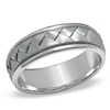 Thumbnail Image 1 of Men's 7.0mm Braided Wedding Band in 14K White Gold