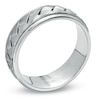 Thumbnail Image 2 of Men's 7.0mm Braided Wedding Band in 14K White Gold