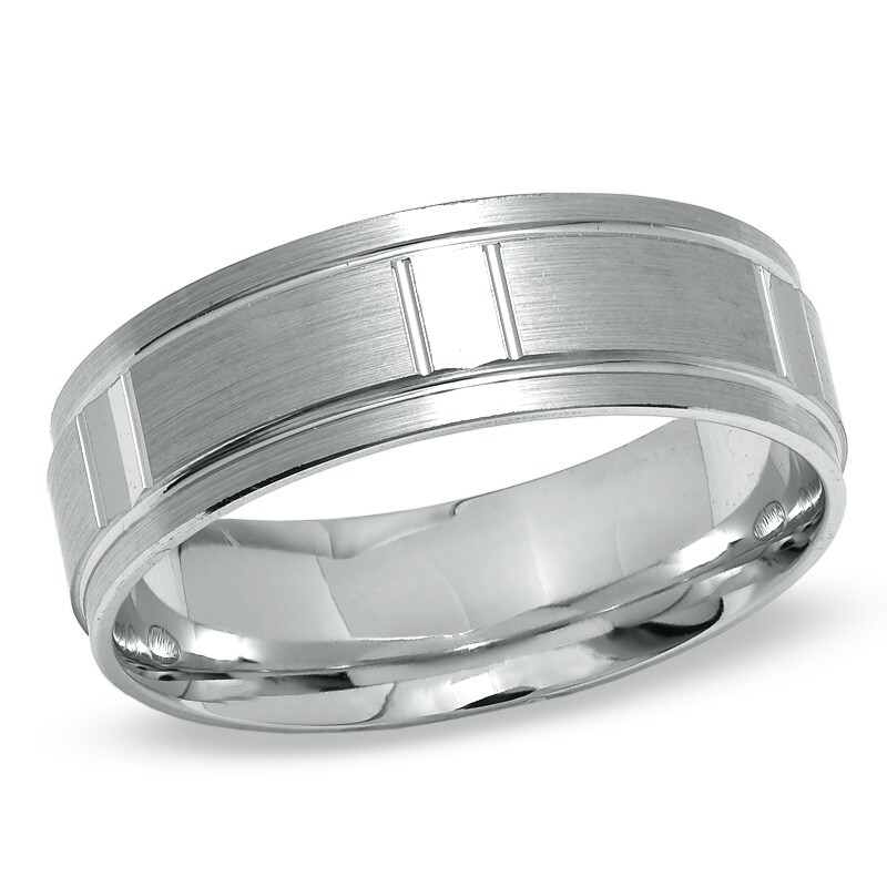 Main Image 1 of 7.0mm Wedding Band in 14K White Gold