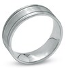Thumbnail Image 2 of 7.0mm Brushed Double Stripe Wedding Band in 14K White Gold