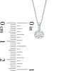 Thumbnail Image 1 of 0.20 CT. Certified Canadian Diamond Solitaire Tension Pendant in 14K White Gold (I/I2) - 17''