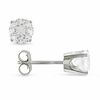 Thumbnail Image 0 of 5.0mm Lab-Created White Sapphire Stud Earrings in 10K White Gold