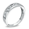 Thumbnail Image 2 of Men's 1/3 CT. T.W. Diamond Wedding Band in 10K White Gold