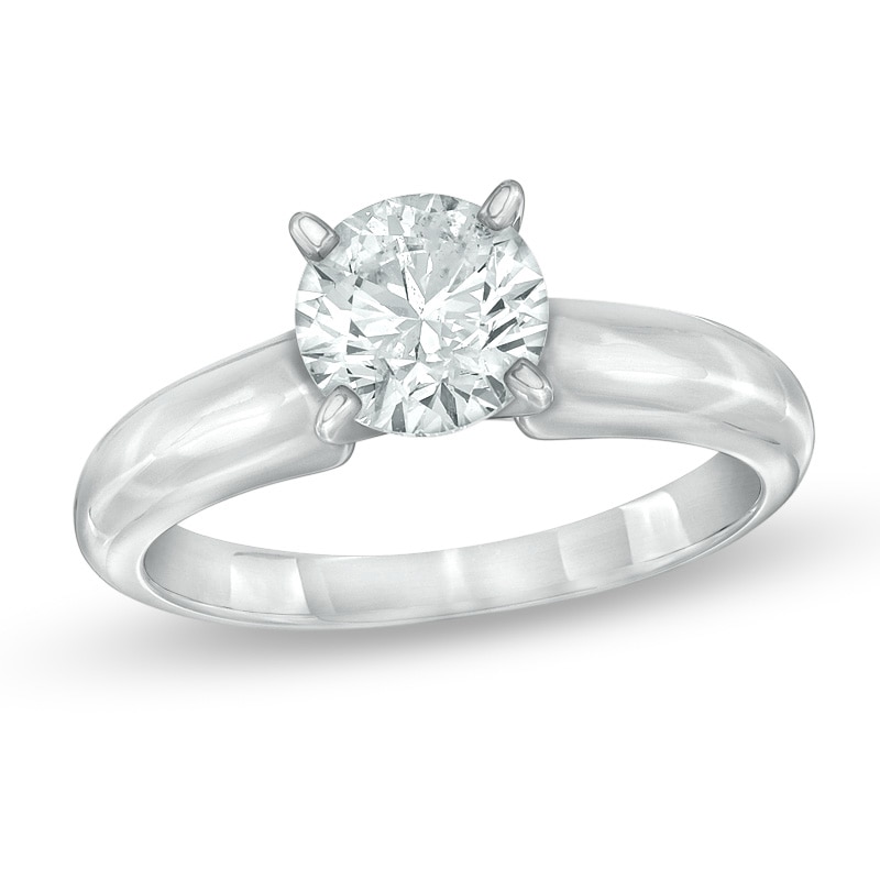 1-1/5 CT. Certified Canadian Diamond Solitaire Engagement Ring in 14K White Gold (I/I1)