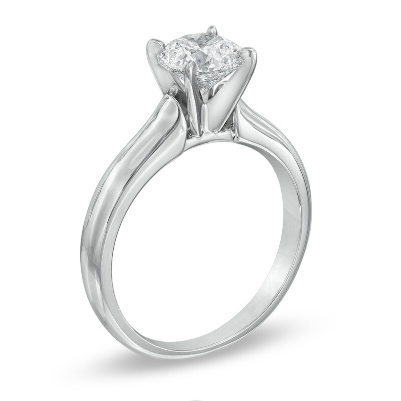 1-1/5 CT. Certified Canadian Diamond Solitaire Engagement Ring in 14K White Gold (I/I1)