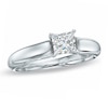 Thumbnail Image 0 of 1/2 CT. Certified Canadian Princess-Cut Diamond Solitaire Engagement Ring in 14K White Gold (I/I1)