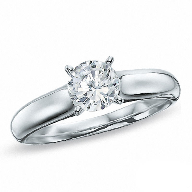 1/2 CT. Certified Canadian Diamond Solitaire Engagement Ring in 14K White Gold (I/I1)