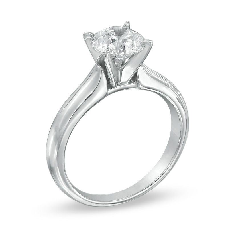 1-1/2 CT. Certified Canadian Diamond Solitaire Engagement Ring in 14K White Gold (I/I1)