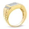 Thumbnail Image 2 of Men's 1/2 CT. T.W. Diamond Pavé Square Band in 14K Gold