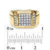 Thumbnail Image 3 of Men's 1/2 CT. T.W. Diamond Pavé Square Band in 14K Gold