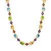Thumbnail Image 1 of Multi Semi-Precious Gemstone Necklace in Sterling Silver with 14K Gold Plate