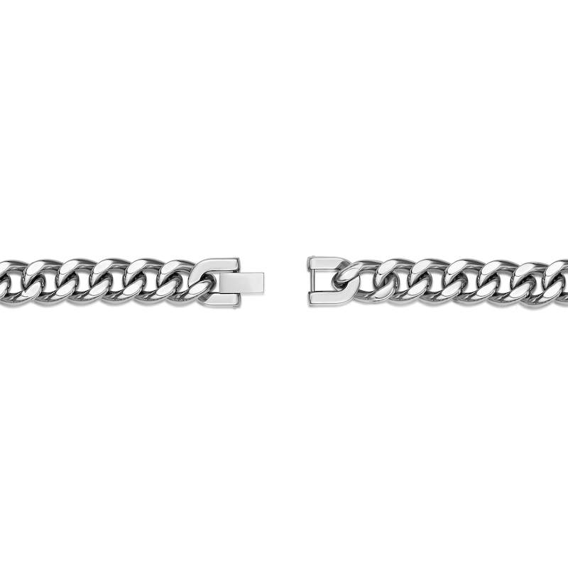 Main Image 3 of Men's 12.0mm Curb Chain Necklace in Stainless Steel - 22&quot;