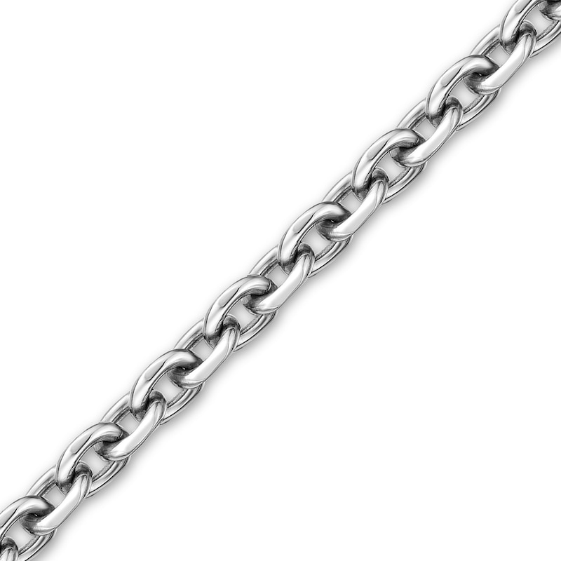 Main Image 2 of Men's 7.5mm Link Necklace in Stainless Steel - 22"