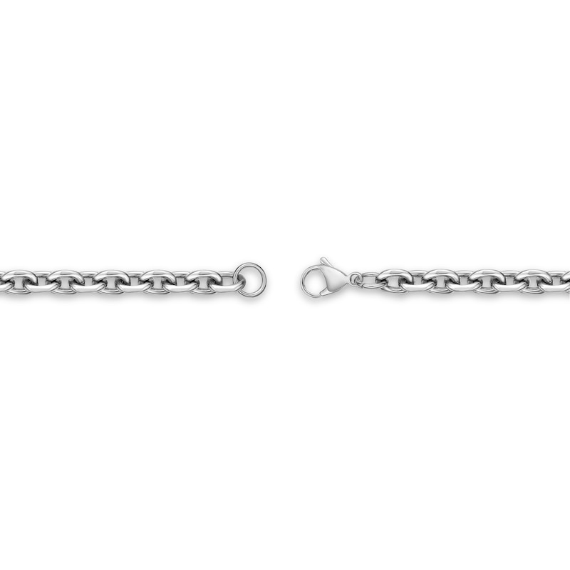 Main Image 3 of Men's 7.5mm Link Necklace in Stainless Steel - 22"