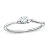 Thumbnail Image 1 of 1/6 CT. T.W Diamond Three Stone Promise Ring in 10K White Gold
