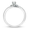 Thumbnail Image 1 of 1/6 CT. T.W Diamond Three Stone Promise Ring in 10K White Gold