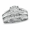 Thumbnail Image 0 of 1 CT. T.W. Diamond Frame Bridal Set in 14K White Gold