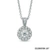 Thumbnail Image 1 of Celebration 102® 1/2 CT. T.W. Diamond Frame Pendant in 14K White Gold (H-I/SI1)