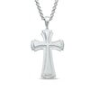 Thumbnail Image 1 of Men's Stacked Cross Pendant in Stainless Steel - 24"