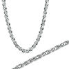 Thumbnail Image 1 of Byzantine Necklace and Bracelet Set in Stainless Steel
