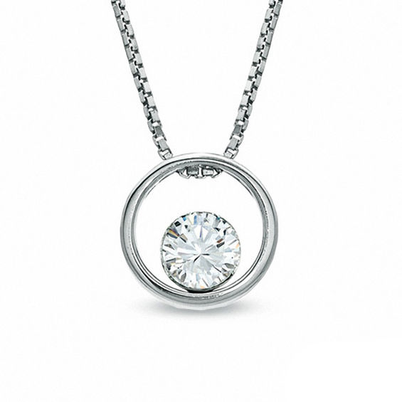 1 4 Ct Certified Canadian Diamond Solitaire Pendant In 14k White Gold I I2 17 Necklaces Zales - Images Of Diamond Solitaire Pendant 1 4 Ct Certified Canadian Diamond Solitaire Pendant In 14k White Gold I I2 17 Necklaces Zales - Images Of Diamond Solitaire Pendant