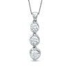 Thumbnail Image 0 of 1/2 CT. T.W. Certified Canadian Diamond Three Stone Tension-Set Pendant in 14K White Gold (I/I2) - 17"