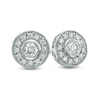 Thumbnail Image 0 of 1/2 CT. T.W. Diamond Frame Stud Earrings in 14K White Gold