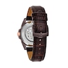 Thumbnail Image 3 of Men's Bulova Classic Automatic Two-Tone Strap Watch with Brown Skeleton Dial (Model: 98A165)