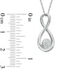 Thumbnail Image 2 of Diamond Accent Infinity Pendant in Sterling Silver