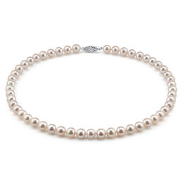 8.0mm Cultured Freshwater Pearl Strand Necklace - 17&quot;