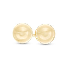 6.0mm Ball Stud Earrings in 14K Gold