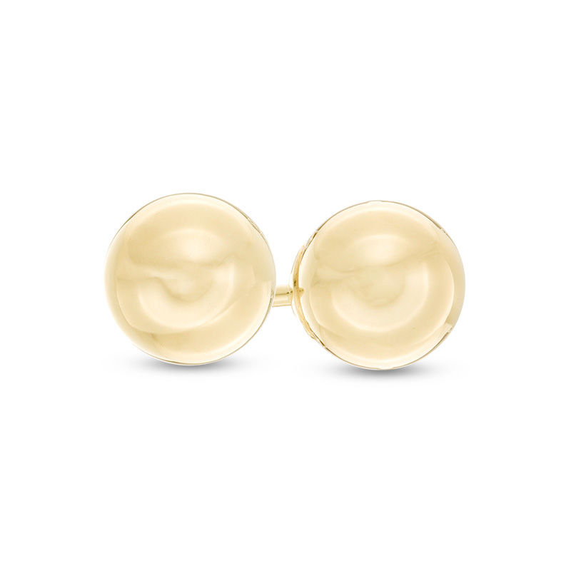 6.0mm Ball Stud Earrings in 14K Gold