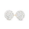 Thumbnail Image 0 of Crystal Ball Stud Earrings in 14K Gold