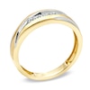 Thumbnail Image 1 of Men's Diamond Accent Wedding Band in 10K Gold