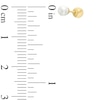 Thumbnail Image 2 of Child's Reversible 3.75mm Freshwater Cultured Pearl and 14K Gold Ball Stud Earrings