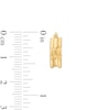 Thumbnail Image 3 of 15.0mm Polished Ribbed Hoop Earrings in 14K Gold
