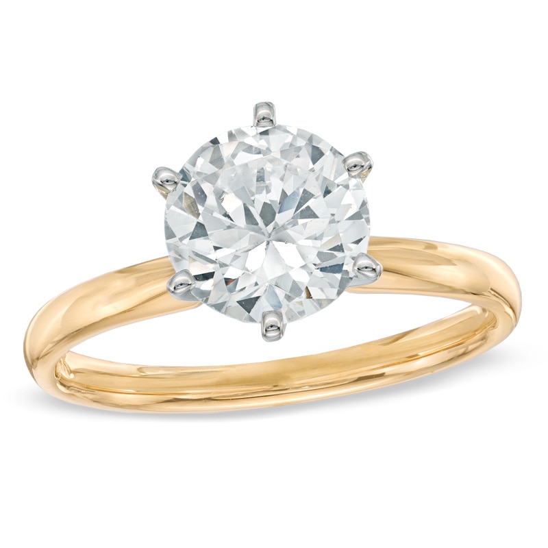 Main Image 1 of 3 CT. Certified Diamond Solitaire Engagement Ring in 14K Gold (I/I2)