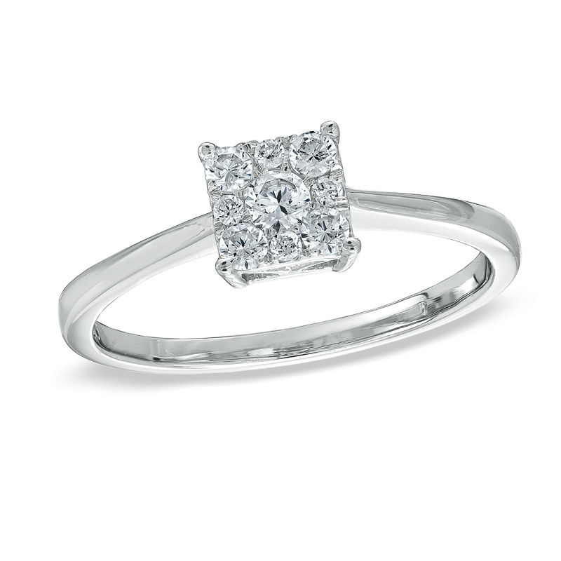 square promise rings