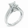 Thumbnail Image 2 of 1-1/5 CT. T.W. Certified Princess-Cut Diamond Engagement Ring in 14K White Gold (J/I2)