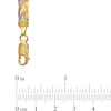 Thumbnail Image 1 of 7.0mm Braided Herringbone Chain Necklace in 10K Tri-Tone Gold - 17"