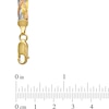 Thumbnail Image 2 of 7.0mm Braided Herringbone Chain Necklace in 10K Tri-Tone Gold - 17"