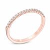 Thumbnail Image 1 of 1/6 CT. T.W. Diamond Wedding Band in 14K Rose Gold