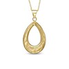 Thumbnail Image 1 of Diamond-Cut Pear-Shaped Pendant in 14K Gold