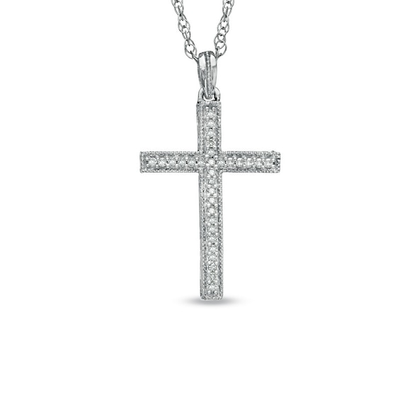 Silver cross diamond Clearance