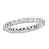 Thumbnail Image 0 of 1 CT. T.W. Diamond Prong Eternity Wedding Band in 14K White Gold