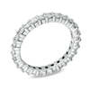 Thumbnail Image 1 of 1 CT. T.W. Diamond Prong Eternity Wedding Band in 14K White Gold