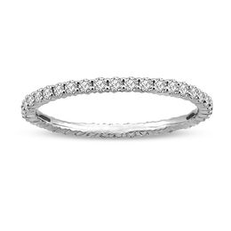 1/2 CT. T.W. Diamond Eternity Wedding Band in 14K White Gold