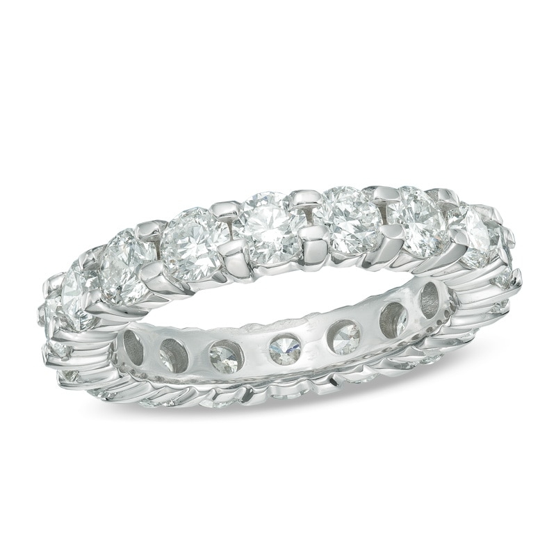 Main Image 1 of 3 CT. T.W. Diamond 4.0mm Eternity Band in 14K White Gold