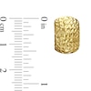 Diamond-Cut Textured Hoop Earrings in 14K Gold